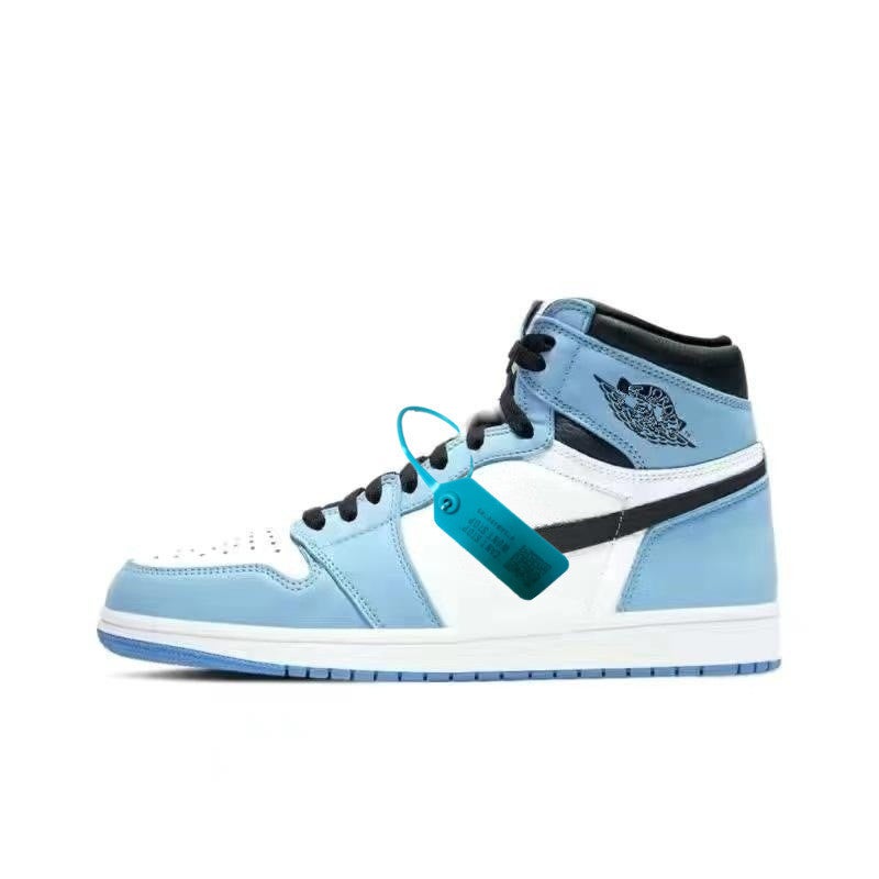Putian Exclusive Supply of Aj1 High-Top Black and White Panda Chicago Obsidian Shadow Blue Basketball Shoes for Men and Women - Image 3