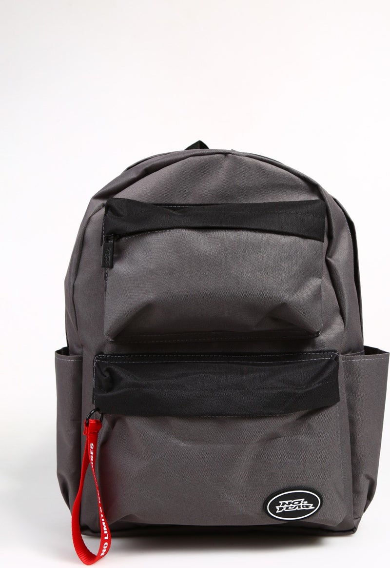 No Fear Gray Boy Backpack Double Compartment Backpack  - Image 1