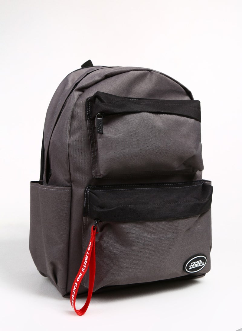 No Fear Gray Boy Backpack Double Compartment Backpack  - Image 2