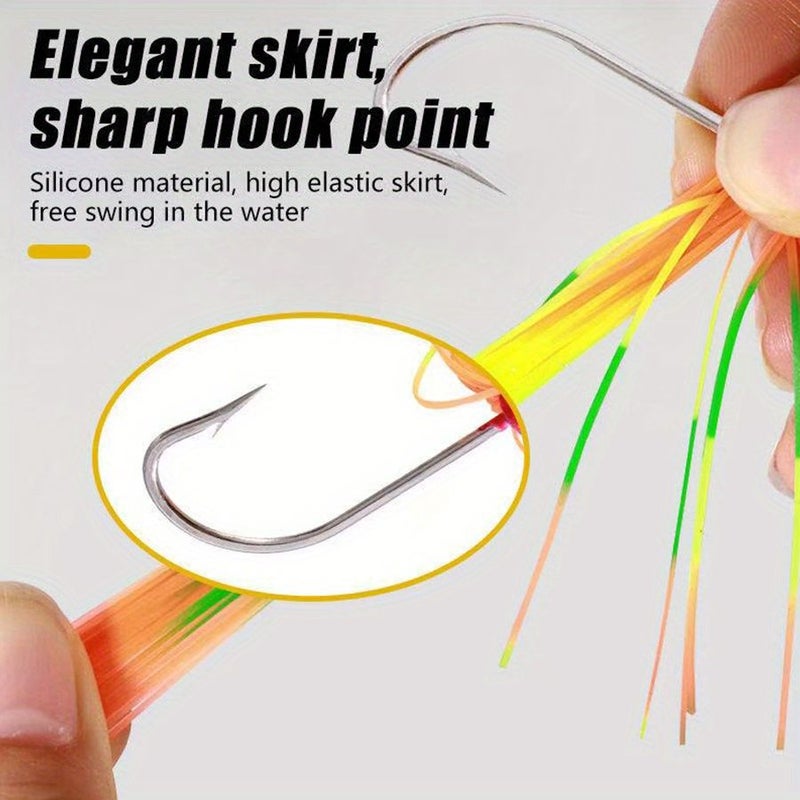 4 Pcs Mix Color Willow Leaf Blade Sinking Artificial Baits With Flashing Sequin Spinnerbait For Pike Trout Fishing Kit - Image 3