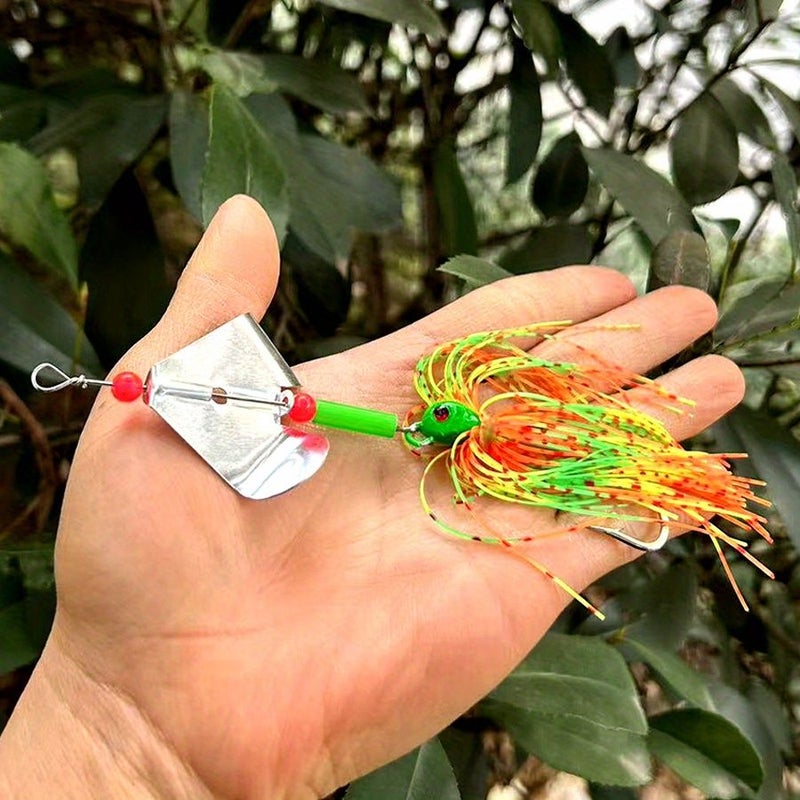 4 Pcs Mix Color Willow Leaf Blade Sinking Artificial Baits With Flashing Sequin Spinnerbait For Pike Trout Fishing Kit - Image 5