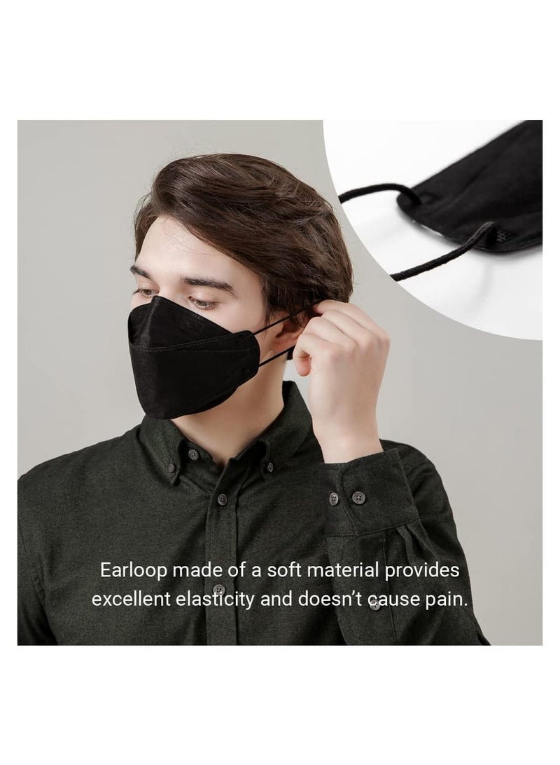 Dr. Puri 20 PCS Pack Dr. Puri KF94 New Micro-Dust Protection Face Mask - Black, Made in Korea - Image 4
