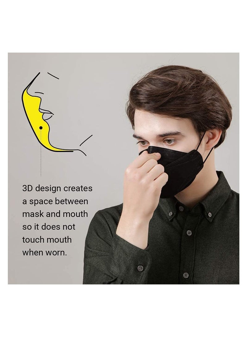 Dr. Puri 20 PCS Pack Dr. Puri KF94 New Micro-Dust Protection Face Mask - Black, Made in Korea - Image 2