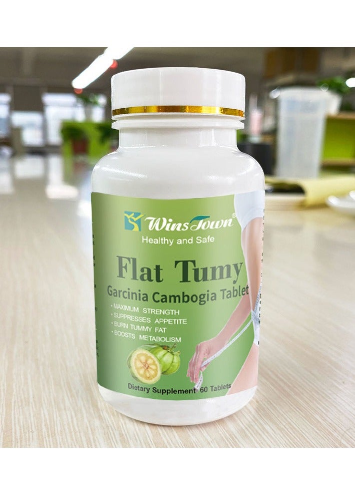 وينز تاون قرص جارسينيا المسطح ، قرص كامبوغيا ، أقراص زنوية رفيعة ، حبوب منع الحمل آمنة لانقاص الوزن ، أقراص رفيعة للوزن لحرق الدهون وتخسيس الجسم ، (60 قرصًا) - Image 4