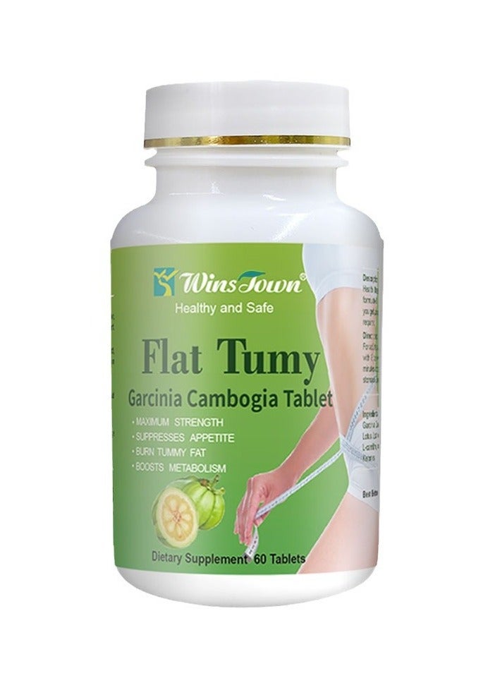 وينز تاون قرص جارسينيا المسطح ، قرص كامبوغيا ، أقراص زنوية رفيعة ، حبوب منع الحمل آمنة لانقاص الوزن ، أقراص رفيعة للوزن لحرق الدهون وتخسيس الجسم ، (60 قرصًا) - Image 5