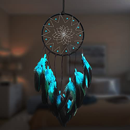 Awlee Blue Dream Catchers for Boys Handmade Dreamcatchers Kids Bedroom Wall Hanging Decoration Art Ornament Craft Gift - Image 1