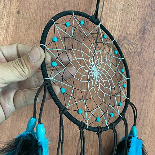 Awlee Blue Dream Catchers for Boys Handmade Dreamcatchers Kids Bedroom Wall Hanging Decoration Art Ornament Craft Gift - Image 4