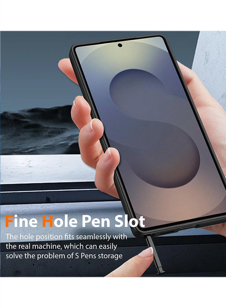 Theodor Protective Slim Fit Case Liquid Silicone Cover with Full Body Protection Anti-Scratch Shockproof Case For Samsung Galaxy S25 Ultra (Black) - Treat people with kindness-01 - White - Image 5