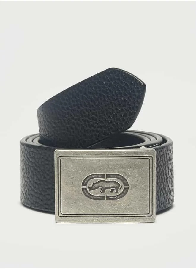 Ecko Unltd. Ecko Textured Leather Belt with Buckle Closure
