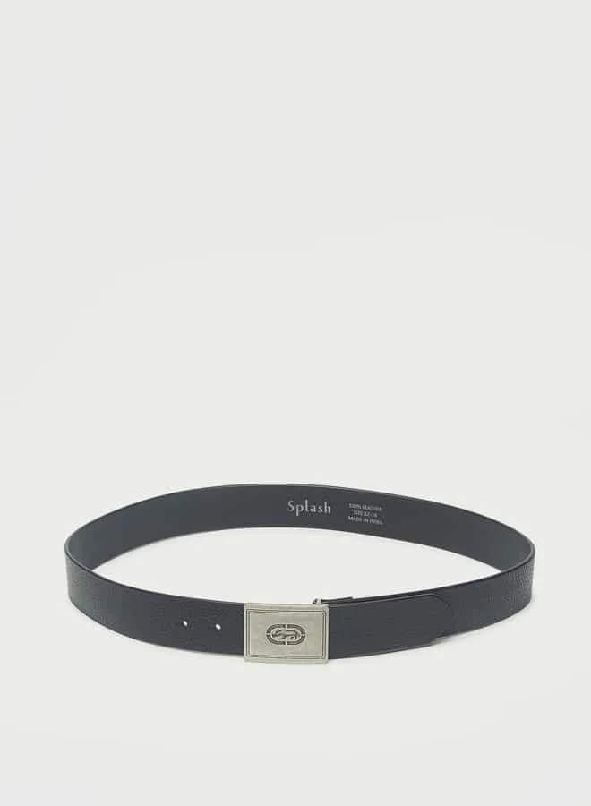 Ecko Unltd. Ecko Textured Leather Belt with Buckle Closure