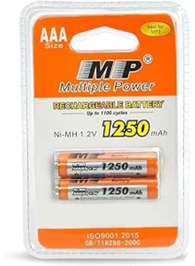 Multiple Power AAA,1.2V,1250mAH Rechargeable Battery.