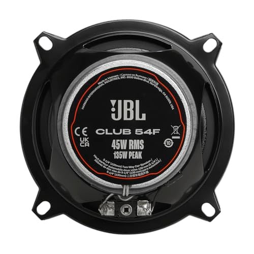 JBL Club 54F - 5-1/4" (130mm) Two-Way Car Speaker, 45W RMS, 135W Peak, Sensitivity (@ 2.83V): 91dB, Frequency Response: 75Hz – 20kHz, Nominal Impedance: 3.0 ohms - Image 3