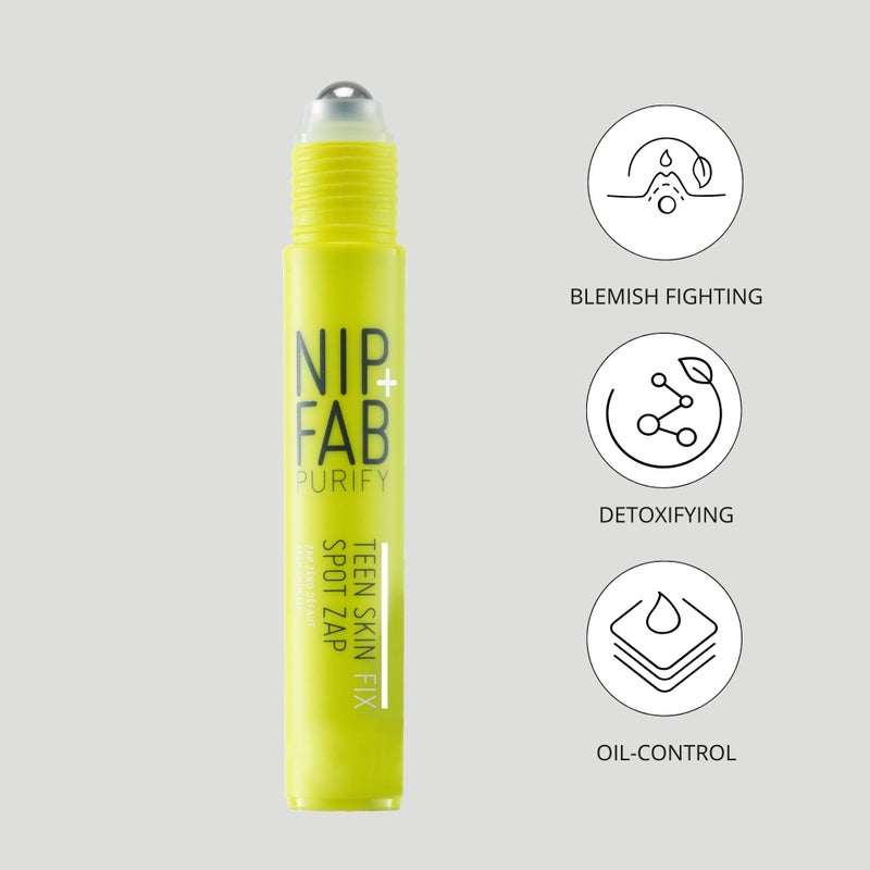 NIP+FAB Nip + Fab Teen Skin Fix Spot Zap Gel for Face with Salicylic Acid, Witch Hazel and Wasabi Extract for Blemish Dark Spot Removal Acne Prevention and Refining Pores - Image 3