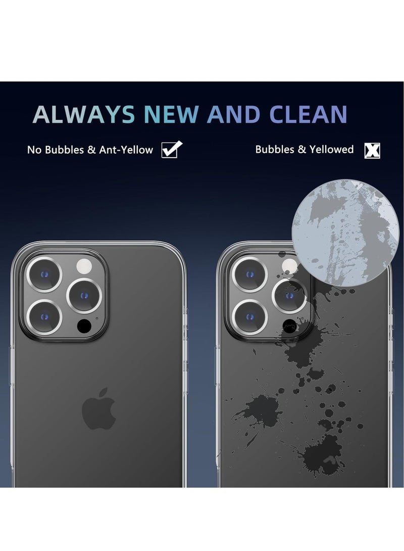 JAJEEK "Ultra-Thin Clear iPhone 16 Pro Max Case – Not Yellowing, Shockproof, with Camera Lens & Screen Protectors, Anti-Slip Grip" - Image 3