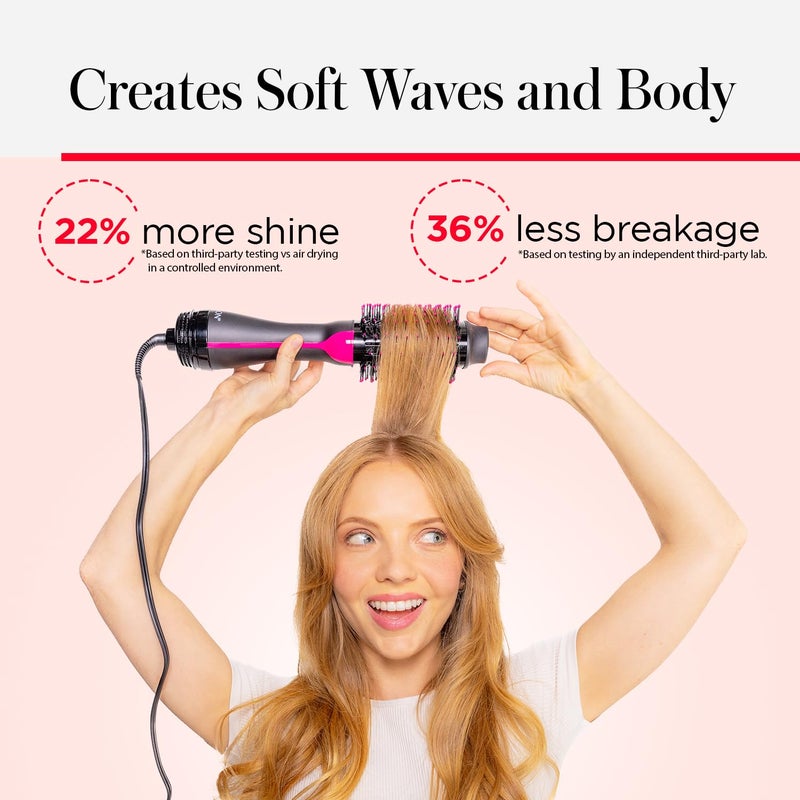 REVLON One-Step Volumizer Hair Dryer and Styler | Less Frizz, More Shine, and Less Heat Damage for Fast and Easy Salon-Style Blowouts, for All Hair Types and Lengths (Black) - Image 5