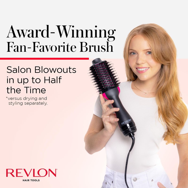 REVLON One-Step Volumizer Hair Dryer and Styler | Less Frizz, More Shine, and Less Heat Damage for Fast and Easy Salon-Style Blowouts, for All Hair Types and Lengths (Black) - Image 2