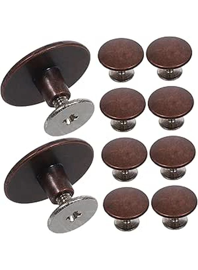 Antique Zinc Alloy Rivets Screw Back Spikes 10 Sets For DIY Crafts Shoes Bags Belts - Image 1
