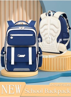 DUNISO Kids School Backpack, Large Capacity Backpack for Boys, Lightweight Schoolbag for Teen Boys Bookbag with Compartments Reflective Strip, Watrer Resistant Bookbag for Elementary Primary School  - Image 1