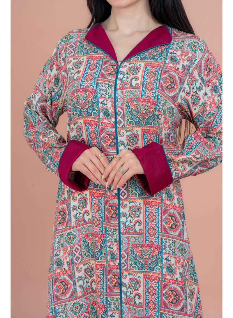 IKKXA Pattern Printed Modern Jalabiya