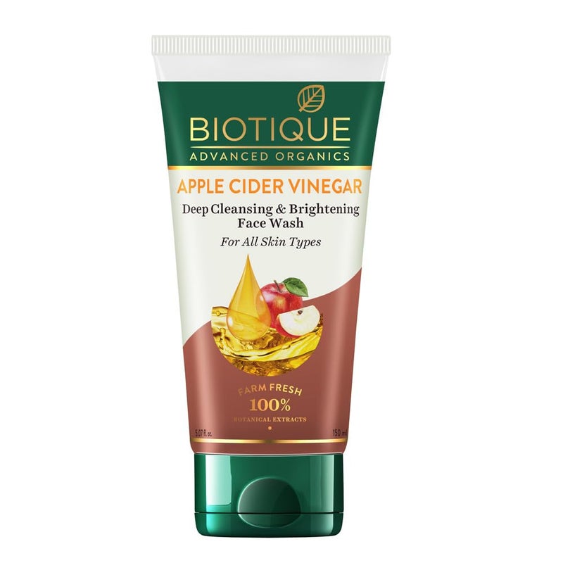 Biotique Apple Cider Vinegar Deep Cleansing Face Wash, 150 ml - Image 1