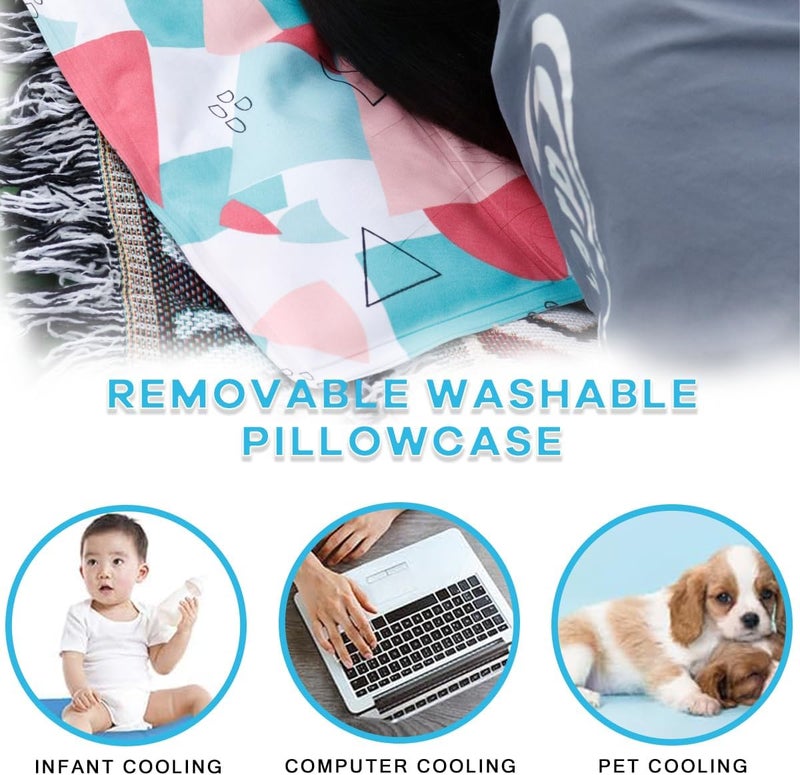 Couleurs Ice Cooling Mat, Gel Cooling Cold Mat Pain Relief, Injuries Mesh Fabric Hot Cold Therapy Pack for Back, Shoulder, Knee - Image 5