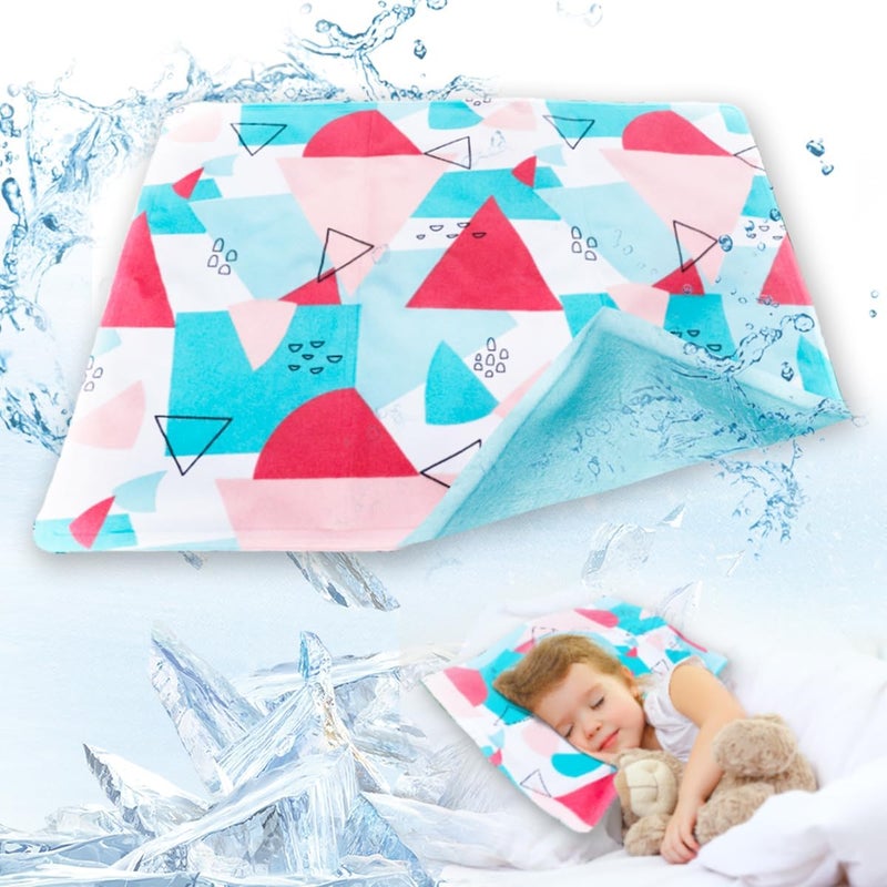 Couleurs Ice Cooling Mat, Gel Cooling Cold Mat Pain Relief, Injuries Mesh Fabric Hot Cold Therapy Pack for Back, Shoulder, Knee - Image 1