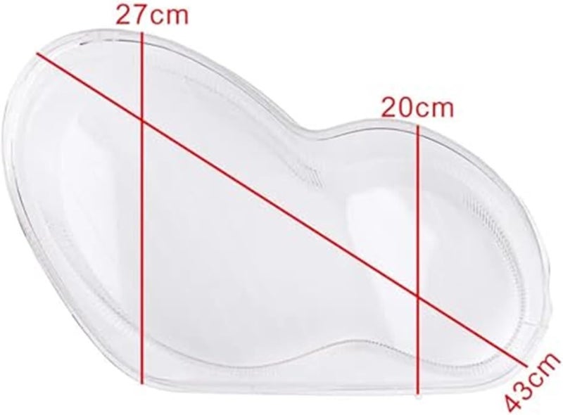 QASULER Headlight Lens Cover for Mercedes C-Class W203 - Image 2