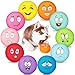 Hungdao 20 Pack Dog Squeaky Balls Soft Latex Squeaky Dog Toys Small Interactive Pet Chewing Toys for Puppy Training Interactive Fetch PlayFace - Image 3
