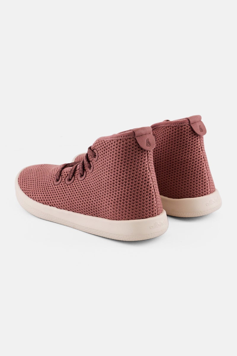 Allbirds Women Tree Topper Harvest Lace Up Casual Shoes, Dark Mauve - Image 2