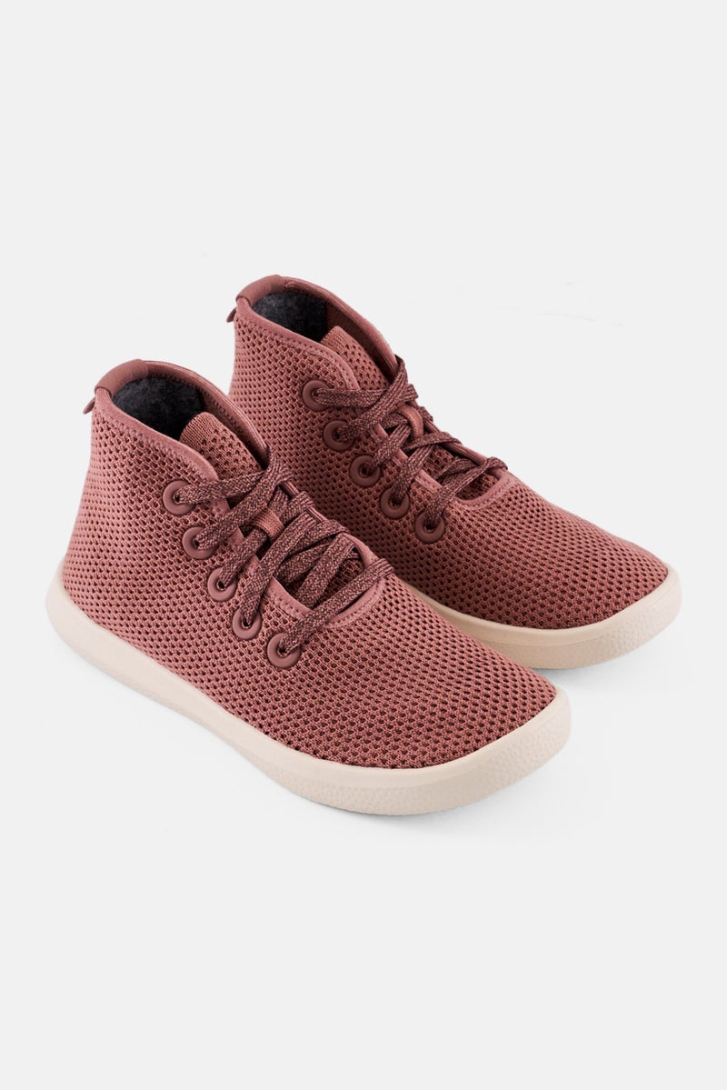 Allbirds Women Tree Topper Harvest Lace Up Casual Shoes, Dark Mauve - Image 1