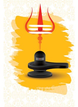 Wildmark Wildmark Paper Shiva Shivling For Pooja Mahadev Art Poster For Wall Multicolour 12x18 Inches 