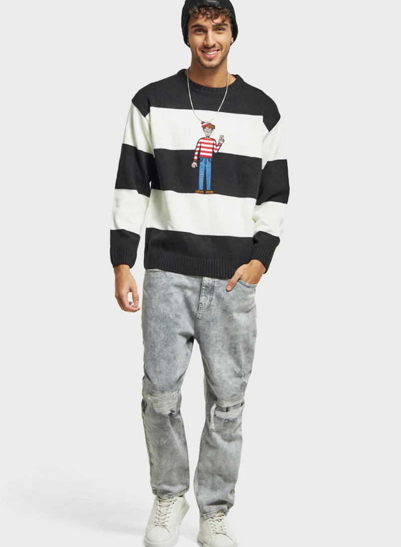 SP Characters Color Block Sweater
