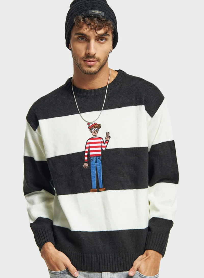 SP Characters Color Block Sweater