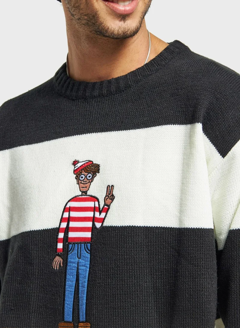 SP Characters Color Block Sweater