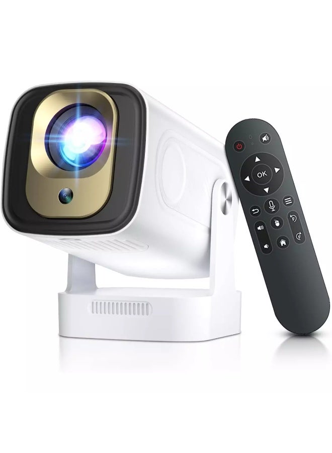 [ التركيز التلقائي / حجر الزاوية ] جهاز عرض ذكي مزود بشبكة واي فاي وبلوتوث 5.4، أجهزة عرض SALANGE الأصلية بدقة 1080 بكسل 4K، جهاز عرض قصير المدى مع تطبيقات مدمجة، أندرويد 11، جهاز عرض صغير محمول HY260pro - Image 1