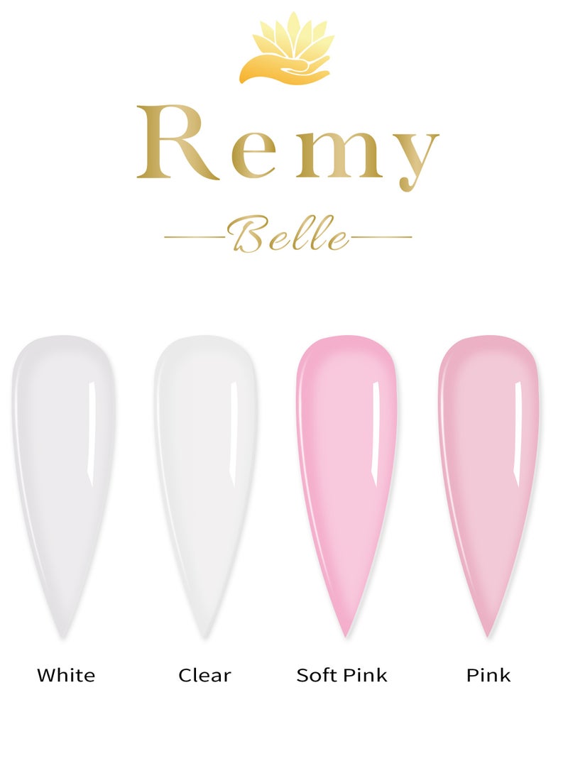Remy Belle Builder Gel For Nails, Soft Pink, 15 ml (Requires Curing Under LED UV Lamp)  - Image 3