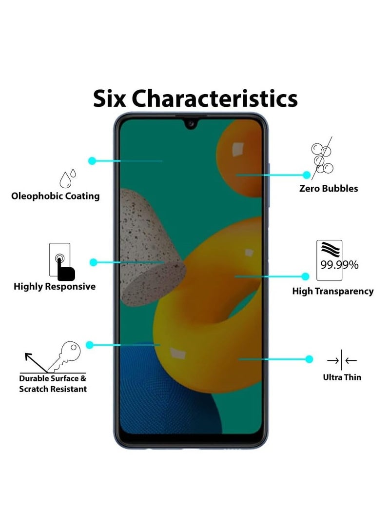 MIGOFAST Privacy Screen protector compatible with Samsung Galaxy A33 5G  M32  M22 / A22  F22  A32  A31 Anti-Glare Privacy Screen Protector Tempered Glass [3D Touch Case Friendly Bubble Free - Image 2