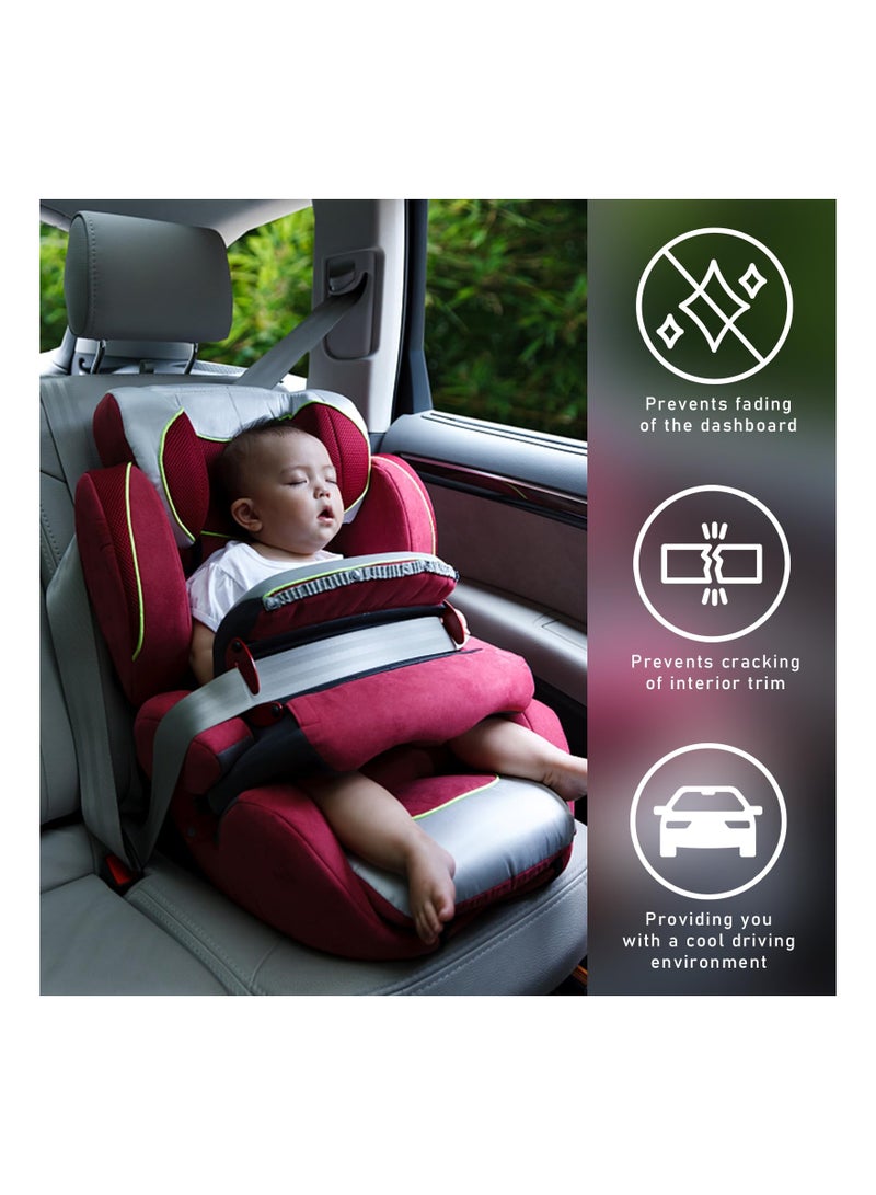 SYOSI Winter Windshield Cover with Built in Magnets and 4 Layers Protection Protects from Snow Ice Frost Sun Weather Resistant Front Car Accessories 156X126CM - Image 4