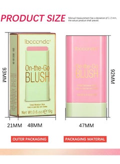 Multi Use On The Go Makeup Blush Stick Solid Moisturizer Stick Shadow Lips and Cheek Blusher Waterproof Peach Creamy Makeup Blush 19g - pzsku/Z04487F344559BC76A119Z/45/_/1688379306/ad5717cb-a2c7-4817-be19-df5c44702584