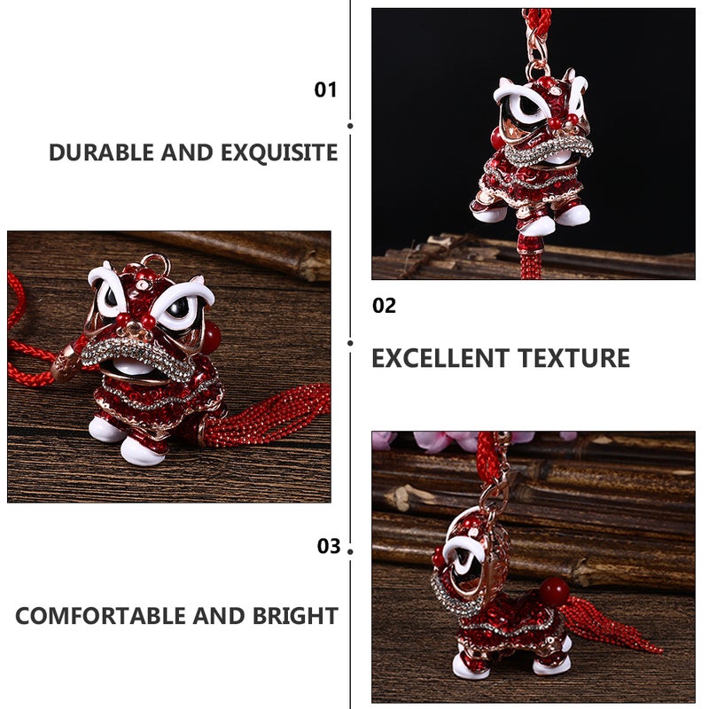 1pc Car Key Chain Waking Lion Hanging Pendant Designed Pendant - Image 5