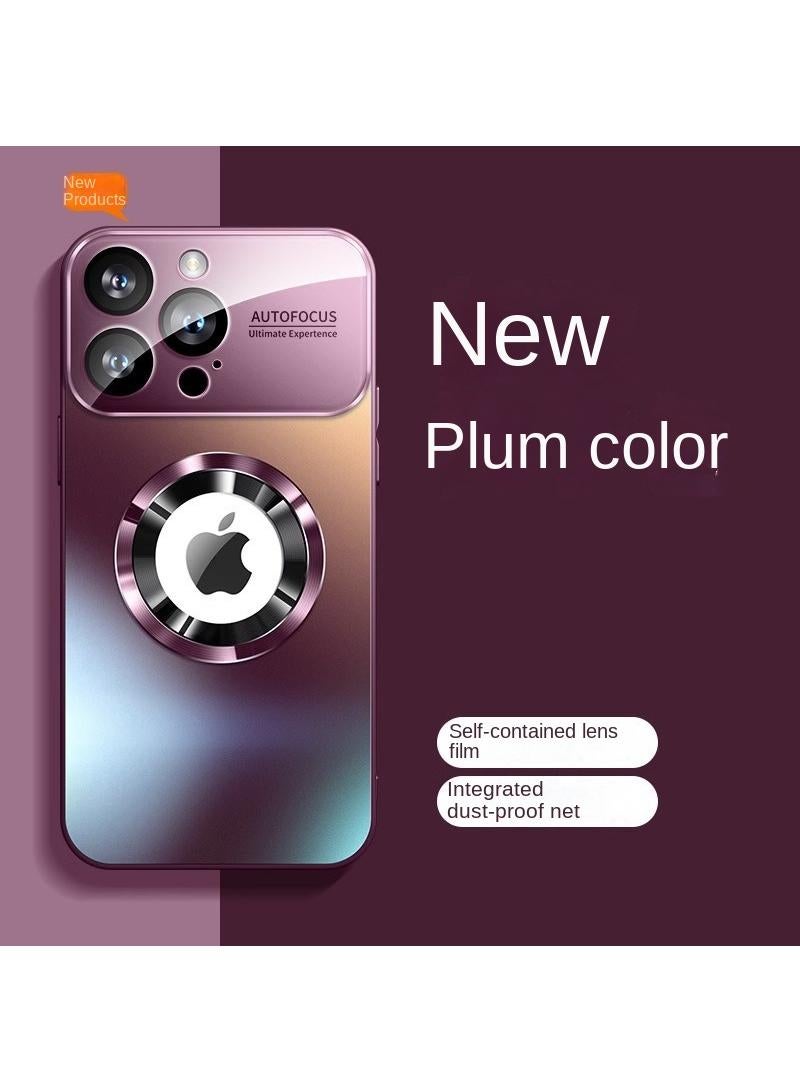 Y&D Applicable To Apple 15 Matte Standard Leakage Magnetic Large Window Mirror Mobile Phone Protective Case - Image 1