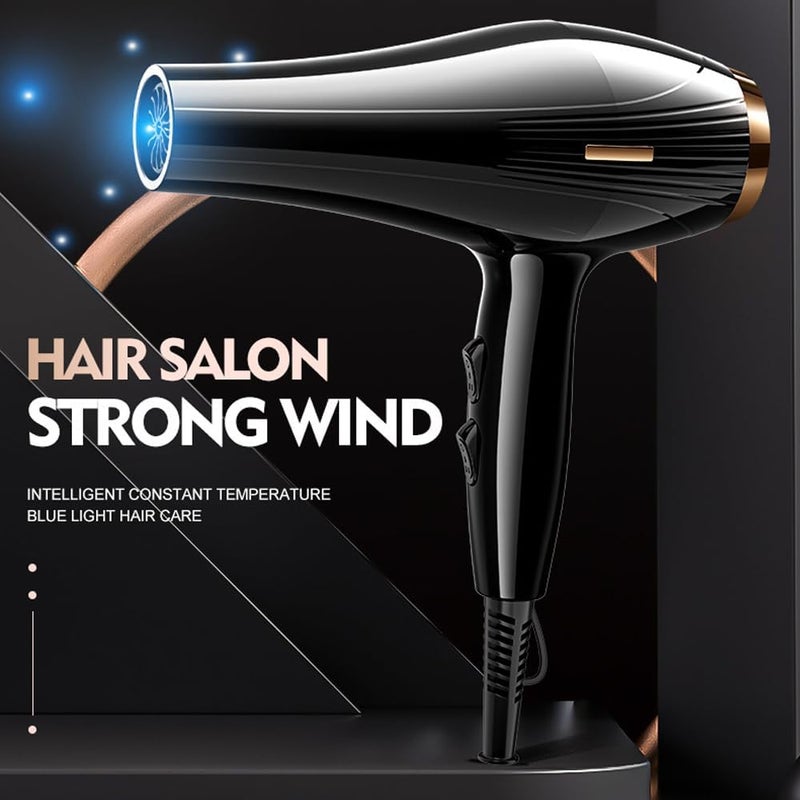 Hair Dryer，3 Heating/3 Speed/Cold Fast Drying Low Noise Hair Dryer With 3 Nozzles And 2 Combs For Curly And Straight Hair - Image 2