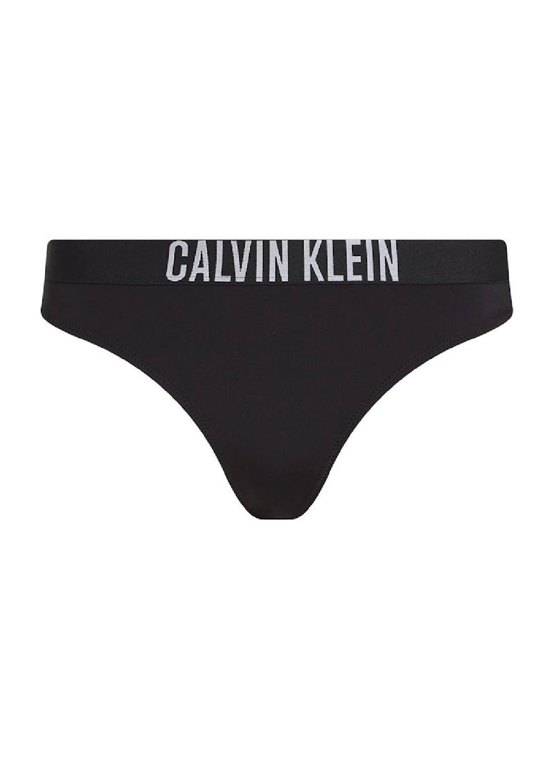 CALVIN KLEIN Women's Bikini Bottoms - Intense Power - Nylon, Black  - Image 3