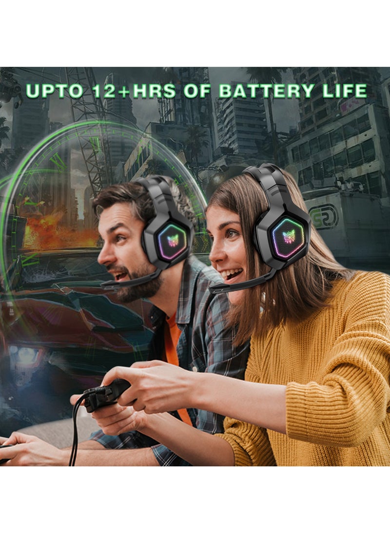 onikuma B100 Professional Gaming Headset 2.4G/Bluetooth/Wired Headset for PC/PS4/PS5/XOne/XSeries/Nintendo Switch/Mobile  - Image 4