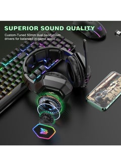 onikuma B100 Professional Gaming Headset 2.4G/Bluetooth/Wired Headset for PC/PS4/PS5/XOne/XSeries/Nintendo Switch/Mobile  - Image 3