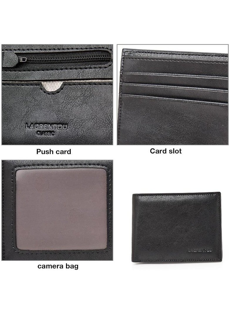 LAORENTOU - Genuine Leather Italian Made Men's Wallet Men's Card Holder - Image 1
