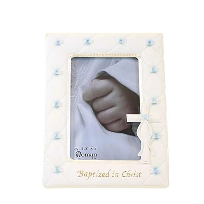 GIFTWARE INC SACRAMENTS BAPTISM CHRISTENING 7 H BAPTISM BOY FRAME 35X5RELIGIOUS INSPIRATIONAL DURABLE 5X1X7
