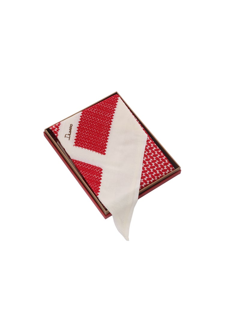 DILBARO شماغ ديلبارو أحمر سكري شتوي - Image 1