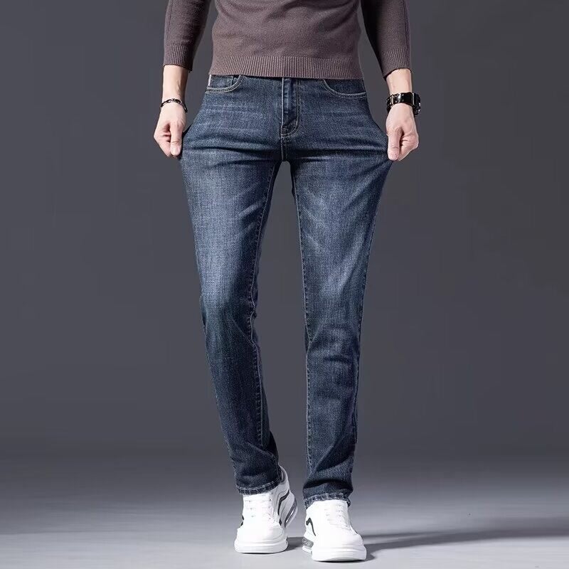 Unisex Casual Daily Denim Jeans - Image 4