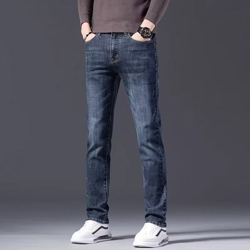 Unisex Casual Daily Denim Jeans - Image 3